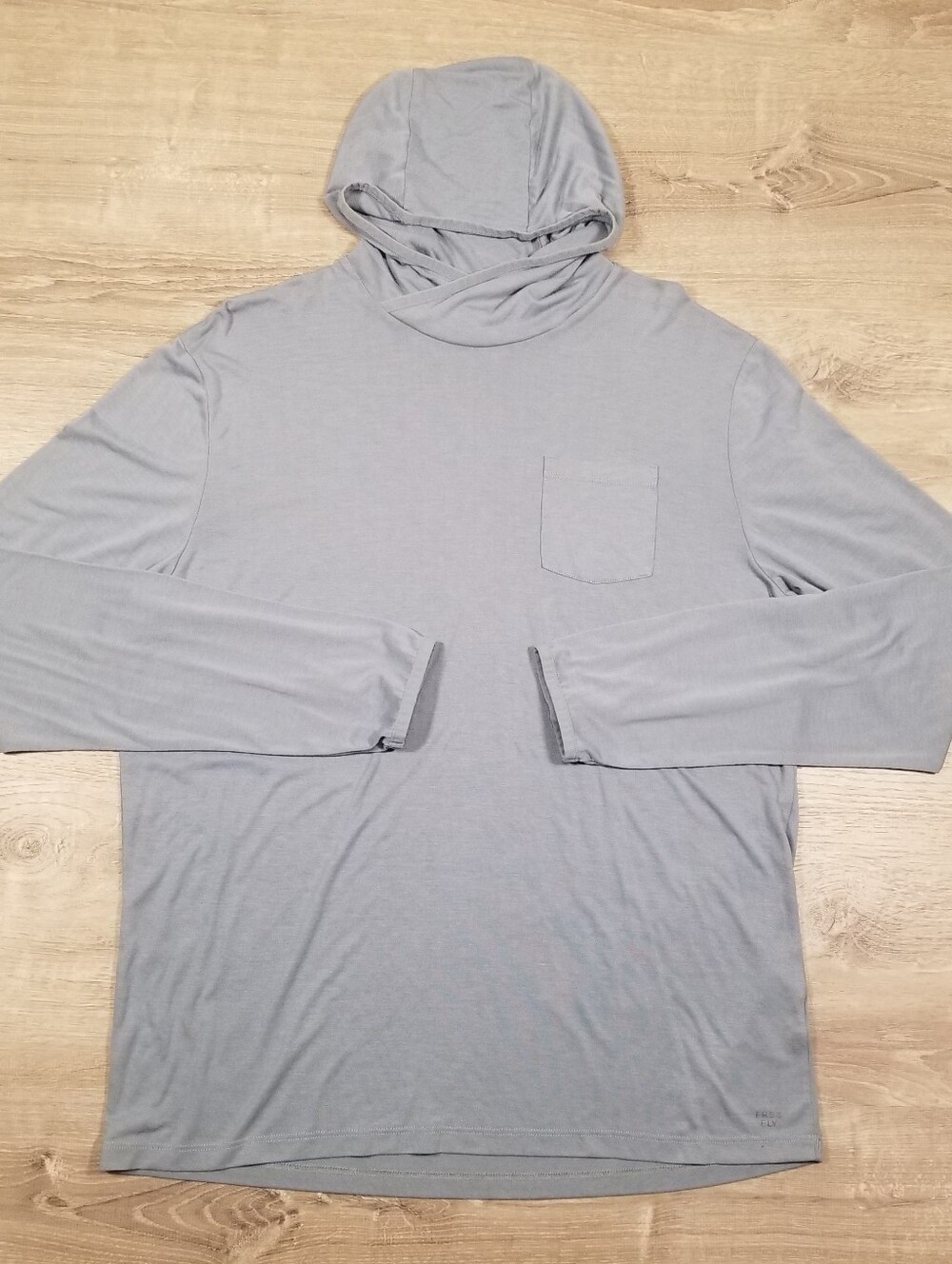 Free Fly Bamboo Lightweight Hoodie Mens Large UPF 20+ Stretch Outdoors Fishing